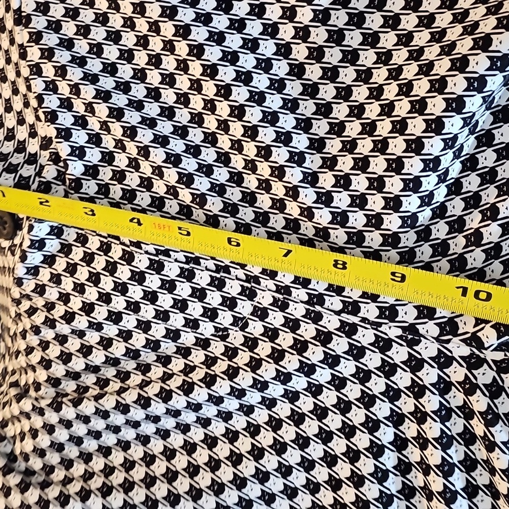Betabrand Catstooth Dress Pant Yoga Pants L Short Petite NWOT Black White Cat - Picture 7 of 16